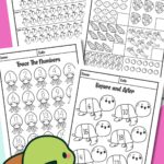 Summer preschool math worksheets.