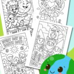 Earth day coloring pages.