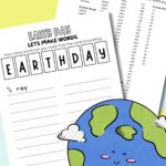 Earth day make words worksheet.