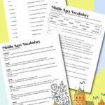 Middle ages vocabulary worksheets.