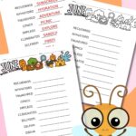 June word scramble printable.