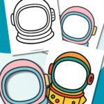 printable astronaut helmet mask