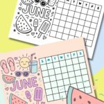 Printable june calendar.