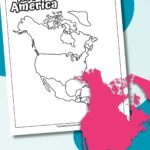 North America Printable Map.