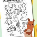 Fall scavenger hunt printable.