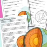 Layers of earth reading comprehension worksheet.