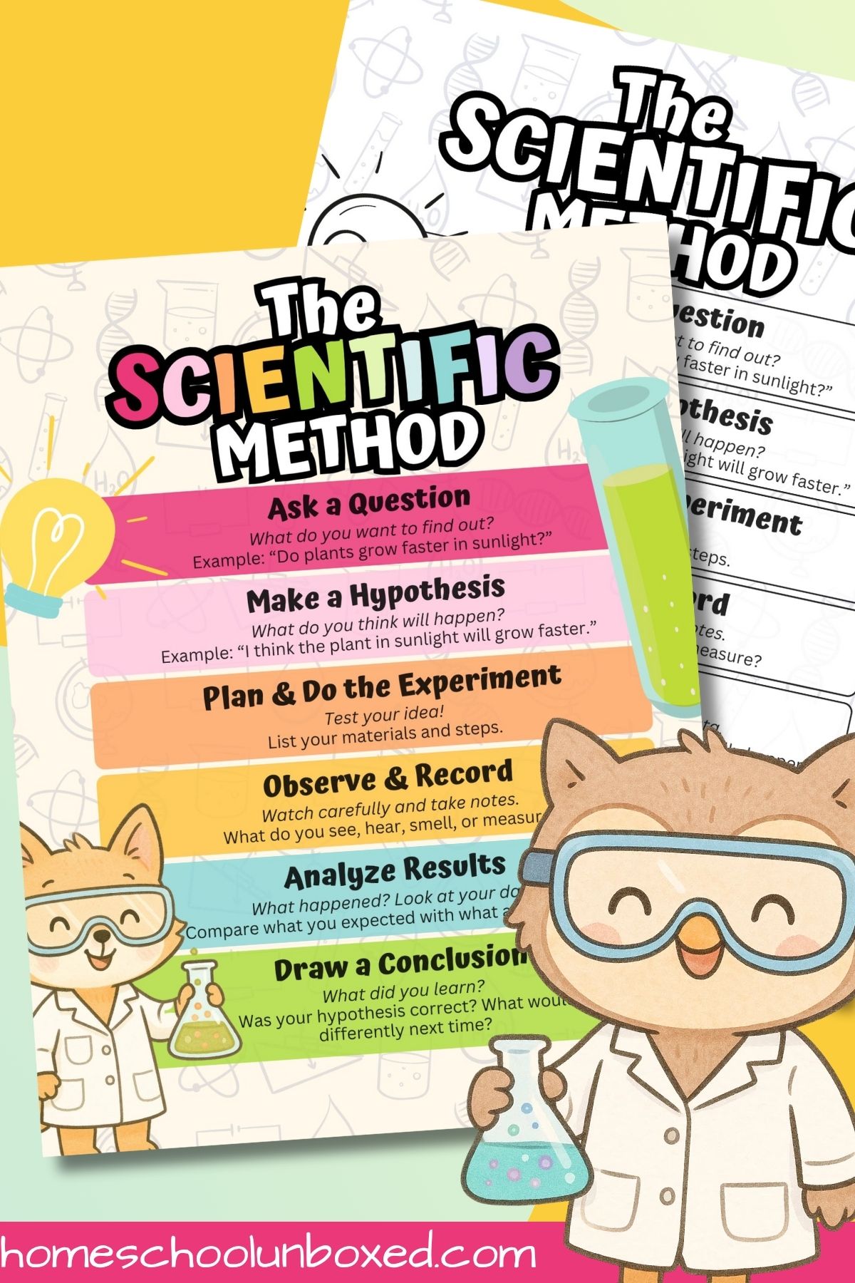 Scientific Method Poster (Free Printable for Kids)