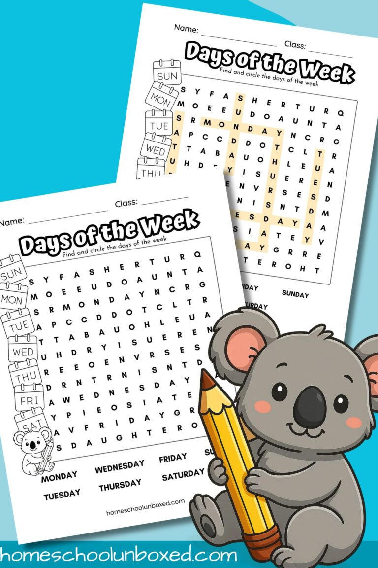 Days Of The Week Worksheets Tons Of Free Printables