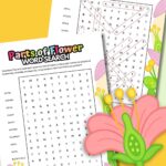 Parts of a flower word search printable.